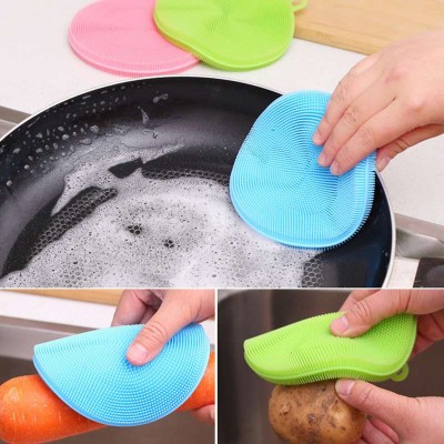 AliGan Silicone Dish Sponge Eco Friendly Multi-purpose Dishwashing Brush Kitchen Sponges